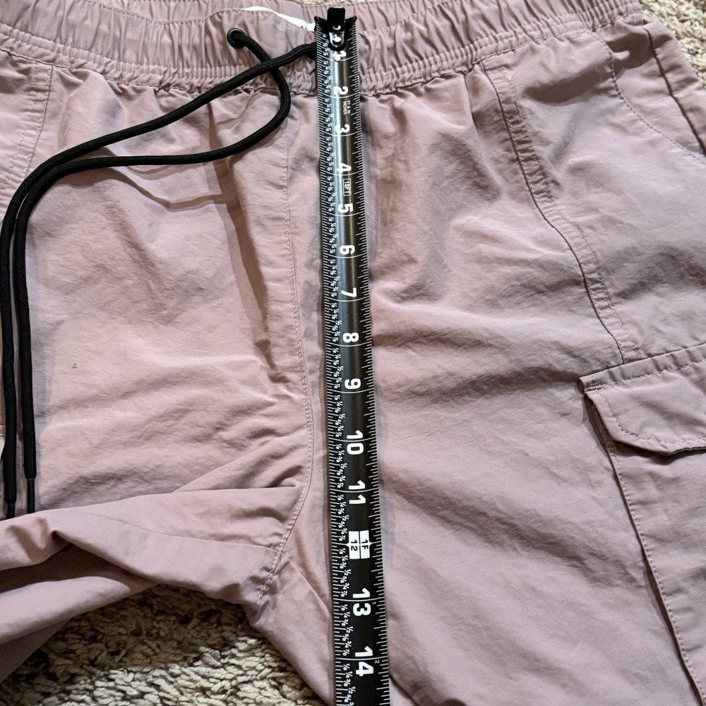 PacSun Men's Relaxed Cargo Jogger Pants Large Mauve Elastic Waist Drawstring - Picture 11 of 14